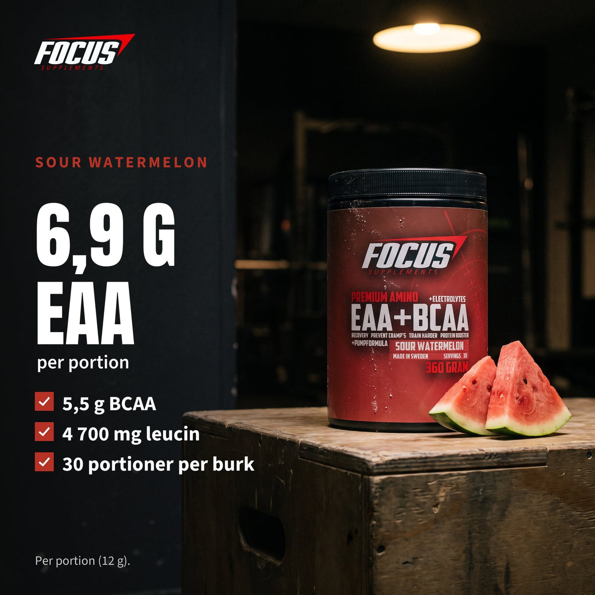 Sour Watermelon - smakbild näring: 6,9 g EAA per portion