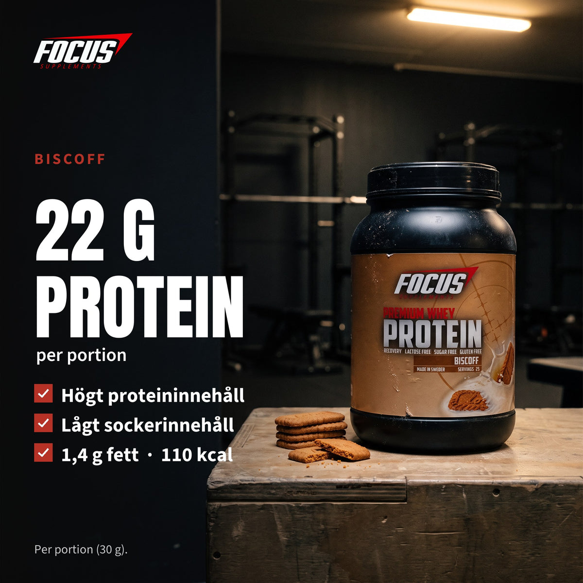 Biscoff - smakbild näring: protein, socker, fett och kcal per portion