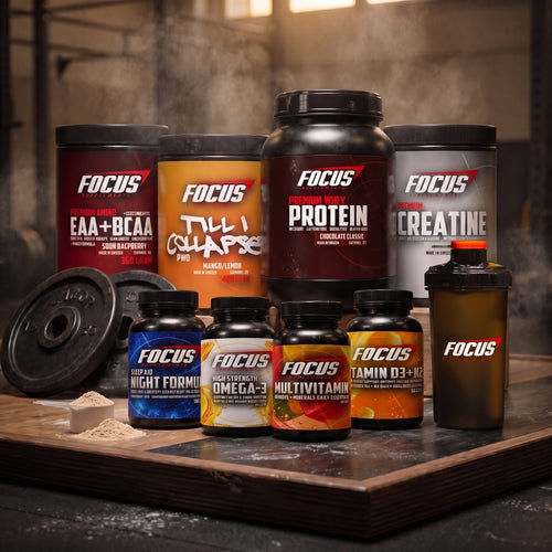 Complete Stack: alla produkter i gymmet med Focus-shaker